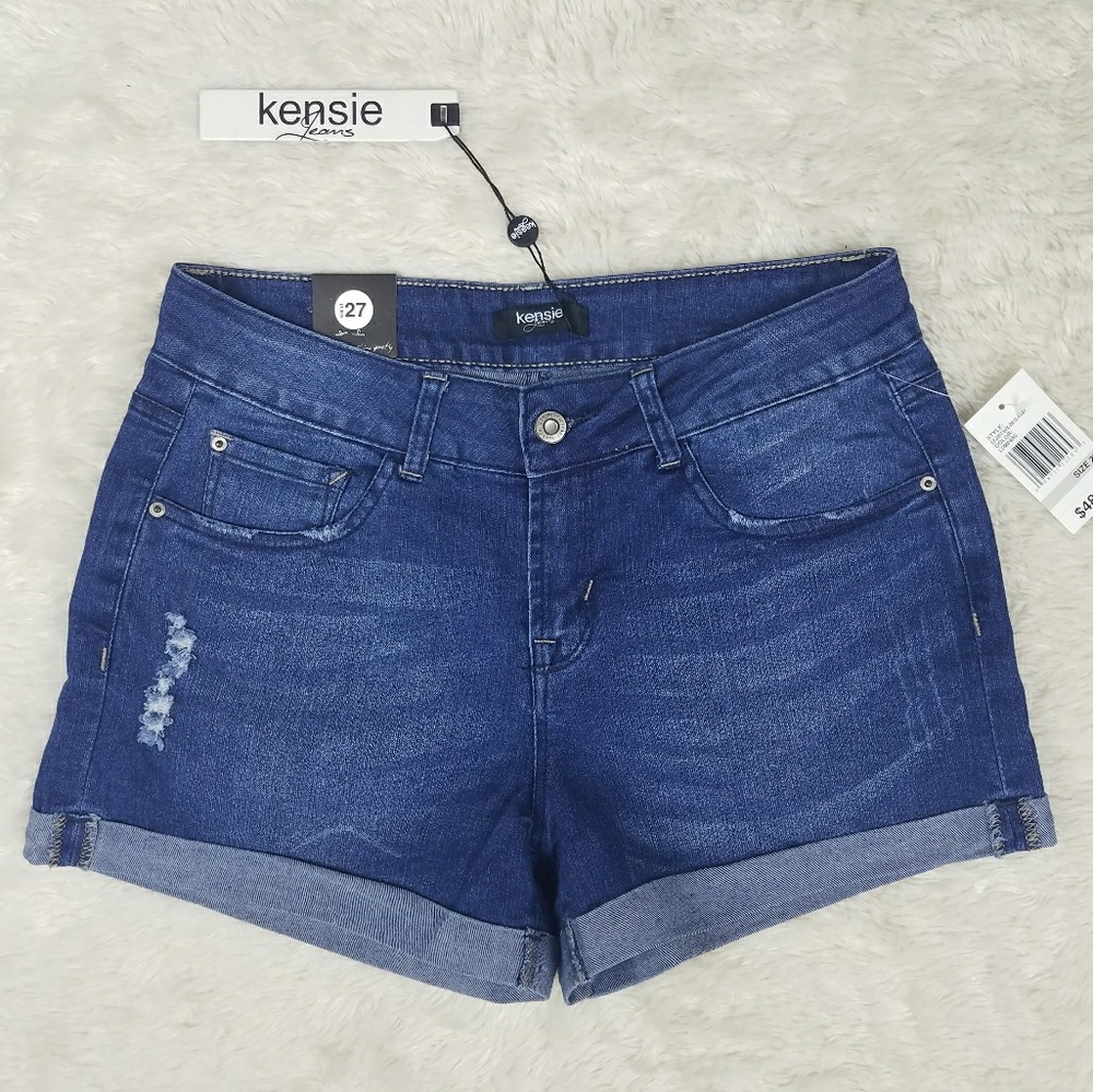 *Last Chance* KENSIE Stretch Denim Jean Shorts 27